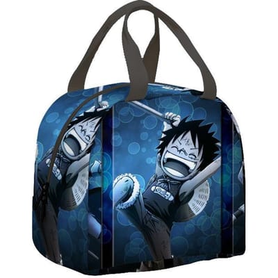 Anime One Piece Kinderen Lunchtas Nautische Koning Basisschool en Middelbare School Leerlingen IJszak Picknicktas Isolatie Handige Bento Tas Lunch bag