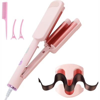 REN®Wafeltang - Wafeltang Haar - Wafeltang Babyliss - 14 instelbare temperaturen - voor lang/kort haar - Roze - 4cm x 5cm x 5cm