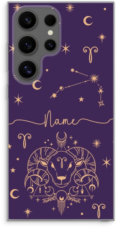 Gepersonaliseerd - Case Company® - Hoesje geschikt voor Samsung Galaxy S24 Ultra hoesje - Sterrenbeeld N°2 - Soft Cover Telefoonhoesje - Bescherming aan alle Kanten en Schermrand