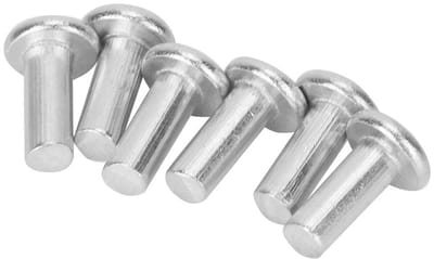 100 Stuks M4 Platte Kop Aluminium Rivets Vervangingen voor Volledige Aluminium Rivets, Duurzaam en Lichtgewicht voor Diverse Toepassingen