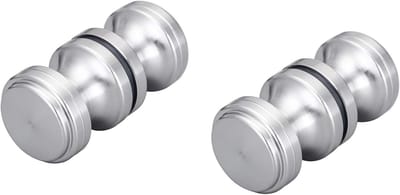 Dubbele Knop voor Douchedeur, 2 Stuks, Glazen Deurklink, Doucheaccessoires, Deurklink voor Badkamer