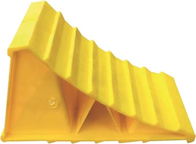 Wielstop - Parkeerstop Bandenblok - Voertuig Beveiligen - Robuust Antislip Materiaal - 20 x 12 x 11 cm - Zwart
