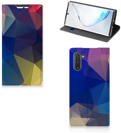 Samsung Galaxy Note 10 Stand Case Polygon Dark