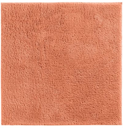 Casilin WC-mat Antislip Havana - 60x60cm - Vierkante Badmat - Waterabsorberend - Wasbaar en Sneldrogend - 100% Katoen - Oranje