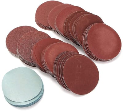 Dailygoods- Schuurpapier Set 100 Stuks - Schuurpapier 75mm - Schuurpapier Fijn 80-3000 Grit - Schuurpapier Rond - Polijsten - Duurzaam en Praktisch - Schuurdiscs