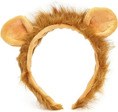 Hoofdband met leeuwenoren voor volwassenen en kinderen, perfect voor Halloween, cosplay en dierenfeesten, leuk feestaccessoire en kostuumitem