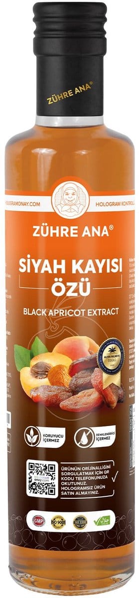 Zühre Ana Zwarte Abrikozen Essentie – Natuurlijke Antioxidant en Spijsverteringsondersteuning 340g