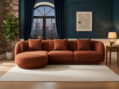 Driezitsbank 210 × 93 × 87 cm – Luxe Leren Bank met Brede Armleuningen en Metalen Poten – Moderne 3-Zits Bank van Echt Rundleer – Ivoor – Lyon Comfort – Bellavero