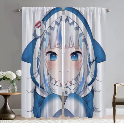 Gordijnen voor interieur 2 stuks Nekoha Shizuku raamgordijn voor kamer 2 panelen tule voor slaapkamer shades Halloween decoratie W50xH70cmx2pcs-CL gray
