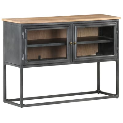 vidaXL - Dressoir - 100x30x70 - cm - massief - acaciahout - grijs