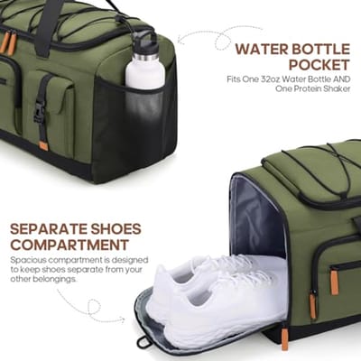 3-in-1 Gymtas met Laptop- en Schoenenvak - 35L Weekendtas en Sportrugzak