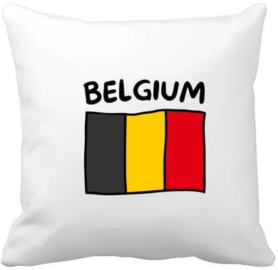 Akyol - belgium vlag Kussen hoes - België - reizigers - toerist - verjaardagscadeau - souvenir - vakantie - kado - gift - geschenk - 40 bij 40 cm
