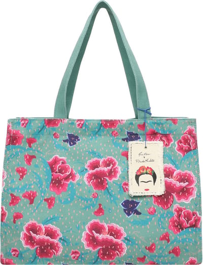 Fritzi aus Preußen Schoudertas Easy 01 Canvas Shopper Flower Green Groene