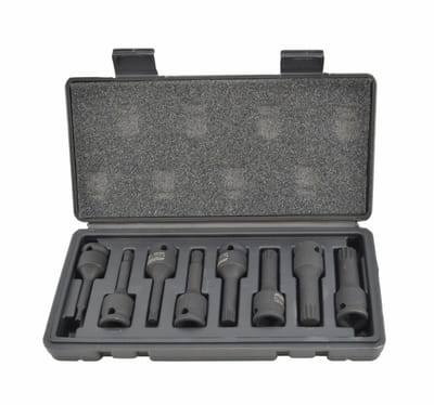 Awtools Spline Set - Slagmoersleutels - 1/2 inch - Staal - 8 delig