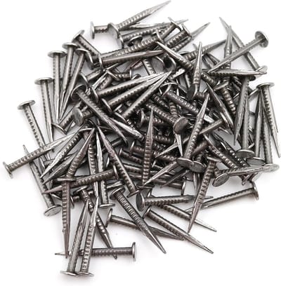 100 stuks stalen nagels / pinnen met ronde kop 1,5 x 15 mm voor diverse toepassingen