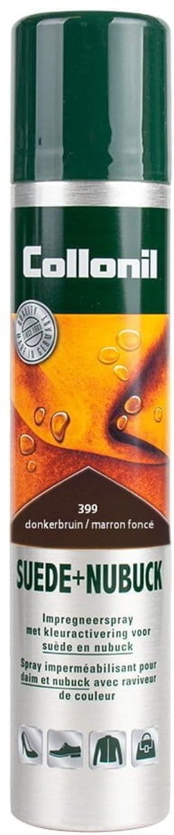 Collonil | Suède + Nubuck Spray | Impregneerspray | Kleur: Donkerbruin | Inhoud: 200 ml