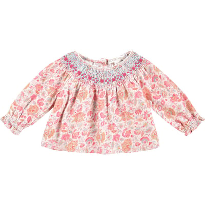 Louise Misha Blouse Mahina Cream Flower Fields Size: 9M | Shirts Outlet | Unisex | Roze