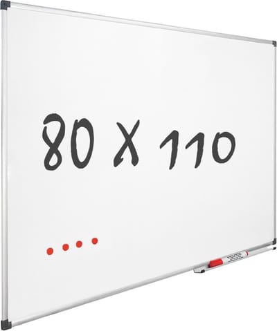 IVOL Whiteboard 80x110cm - Magnetisch - Gelakt staal - Met montagemateriaal