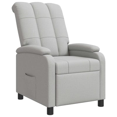 vidaXL Relaxfauteuil Wolkengrijs Stof
