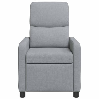 vidaXL - Recliner - Lichtgrijs - Polyester