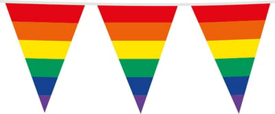 Giga Vlaggenlijn Regenboog 30x45cm 10m - EAN 8720823855664 - Vlaggen XL Groot thema feest festival