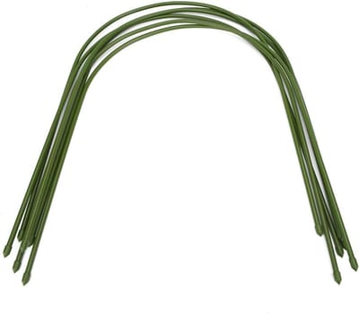 Kashoepelsteunframe - Kasframe Hoepels - Planten Beschermen - Met Kunststof Gecoat - 50 x 46 cm - Groen