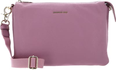 MANDARINA DUCK Leren Schoudertas Mellow Leather Crossover Bag Lilac Rose Roze