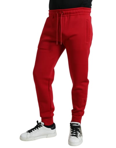 Rode Katoenen Joggingbroek Pan75045