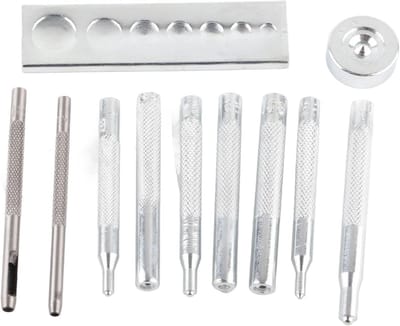 Rivet Tool Set voor Leren Ambachten, Duurzaam en Comfortabel, Handgemaakte Projecten, Tassen en Kleding, 2 Stuks, Ideaal voor Creatieve Klussen