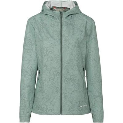 VAUDE Adlux Air jas, fietsjas, dames fiets sportjassen, niet-waterdicht, winddicht, met capuchon, gewone pasvorm
