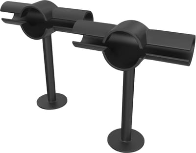 Ladder Stabilisatoren - Afstandhouders Touwladder - Veilig Afdalen - Set van 10 Paar - Voor 2-3 Verdiepingen - Zwart