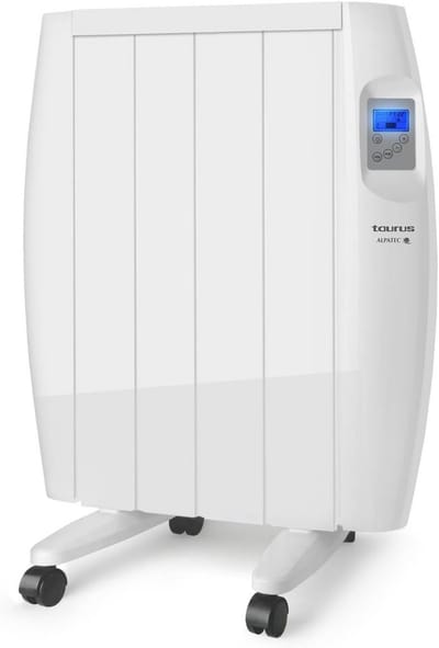 Elektrische radiator - Droge inertie - Ruimte verwarmen - Drie programma's - 600 watt - Wit
