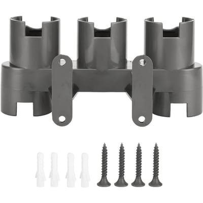 Aan de muur gemonteerde stofzuigerborstel zuigmond opbergrek houder voor Dyson V7 V8 V10 gray