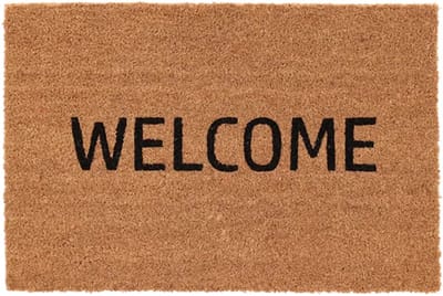 Kokosvezel Deurmat Welcome 60x40cm - Stevig & Decoratief
