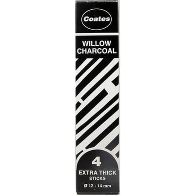 Houtskool Coates 12-14mm doos à 4 stuks