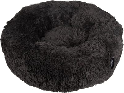 District 70 FUZZ Donut Hondenmand - Donker Grijs - Large Ø 80 cm