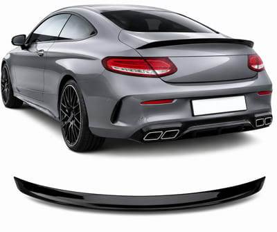 Kofferspoiler geschikt voor Mercedes-Benz C-Klasse Coupé C205 (2015-2023) - Glanzend Zwart