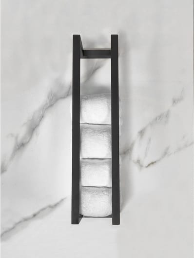 Wiesbaden Loft - Handdoekrek - 50x12.5x12.5cm - Mat Zwart