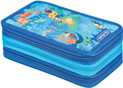 Herlitz etui TriCase 'Jungle Safari' 31-delig gevuld