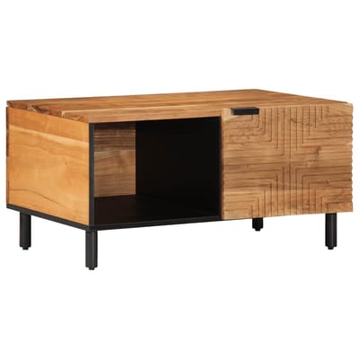 vidaXL - Salontafel - 80x50x40 - cm - Massief - Acaciahout
