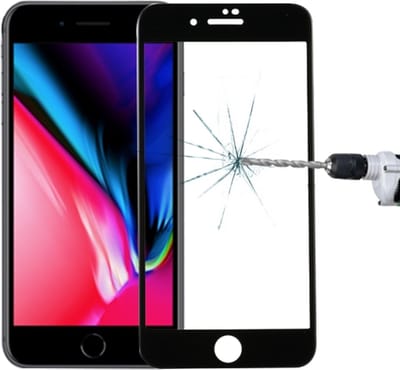 Screenprotector Geschikt voor iPhone 7/8/ SE (2020-2022) full cover 5D/Temperend galss/Beschermglas/Beschermglas/ gehard glas/Hoge kwaliteit rand Zwart