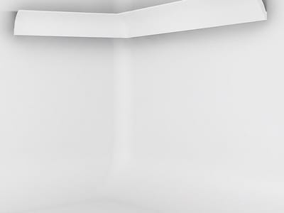 Vente-unique Set van 3 kroonlijsten voor plafond van polystyreen L290 x H5 cm wit - RENODA