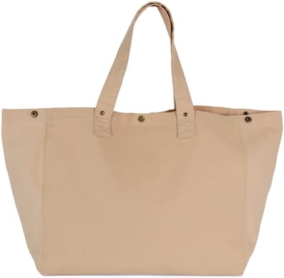 Kimood Shopper van verwassen katoen KI3208 - Washed Nude Peach - One size