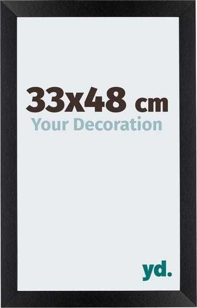Your Decoration - Fotolijst 33x48 cm - MDF - Zwart Mat - Mura