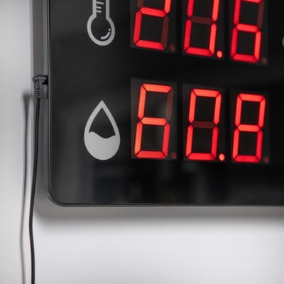 ETI - Aula / Sporthal Thermometer & Luchtvochtigheidsmeter - 28x39 cm - Incl. Kalibratierapport