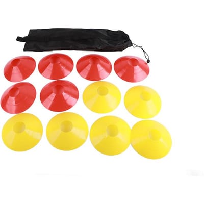 Échelle d'entraînement à la vitesse en nylon Échelle d'entraînement agile pour les jeux de pieds avec disques de signalisation rouge et jaune pour le football Sports agiles red