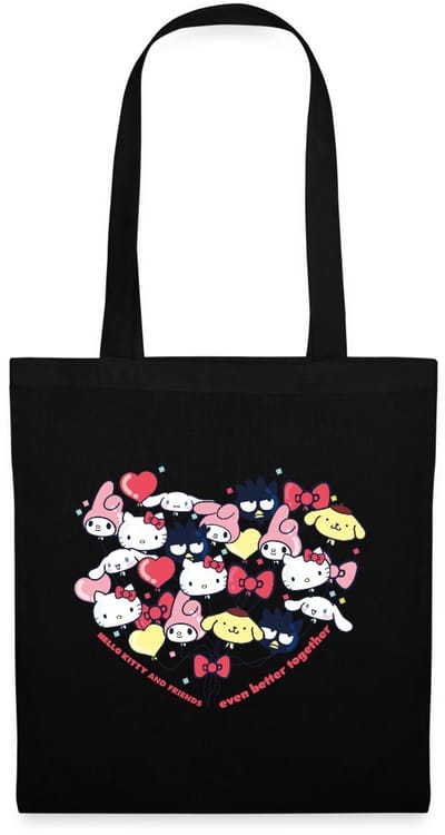 Hello Kitty En Vrienden Ballonnen In Hartvorm Tas Van Stof Schoudertas