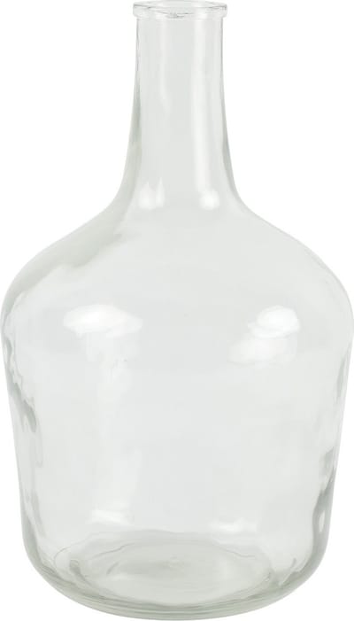 Countryfield Vaas - transparant helder - glas - XL fles - 25 x 42 cm