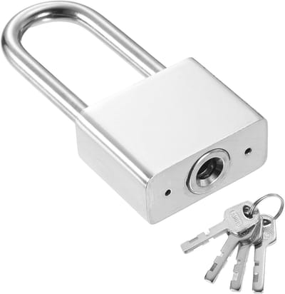 Heavy Duty Hangslot 40 mm van Gelegeerd Staal met 4 Sleutels voor Hoge Veiligheid bij Deur, Venster en Container Opslag