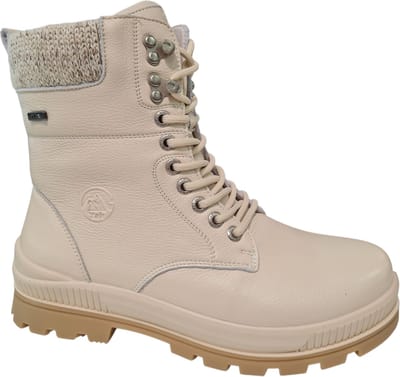 G Comfort Offwhite Leren Dames veterboots - Offwhite - 39